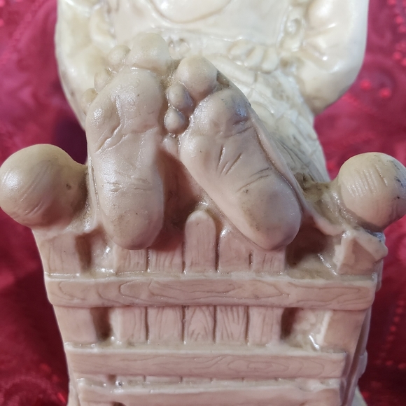 Vtg Berries Sillisculpt Figure Happiness Under My Covers 1970 USA Stocking Stuff - Picture 4 of 12